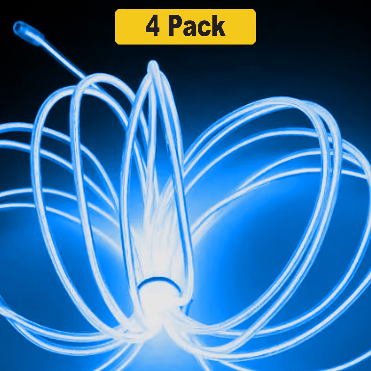 Flexible 6-Foot Neon Light Strand – Clip-On & Battery Powered